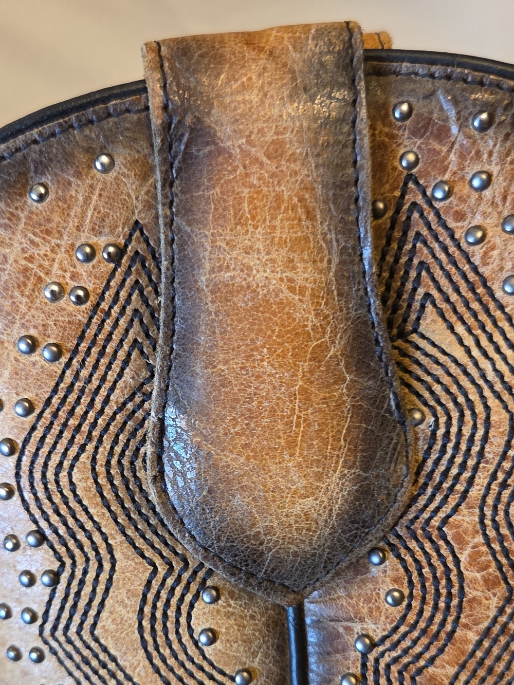 Corral Women's Tan Leather Studded Western Boots - Tan - Picture 5 of 13